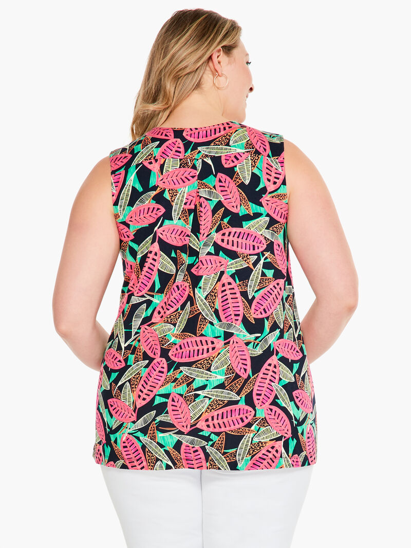 Woman Wears Colorful Canopy Tank image number 2