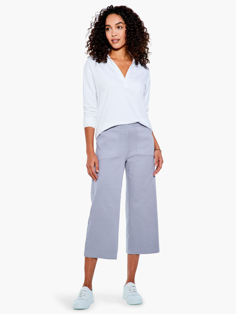 Woman Wears All Day Slim Wide Crop Pant image number 3