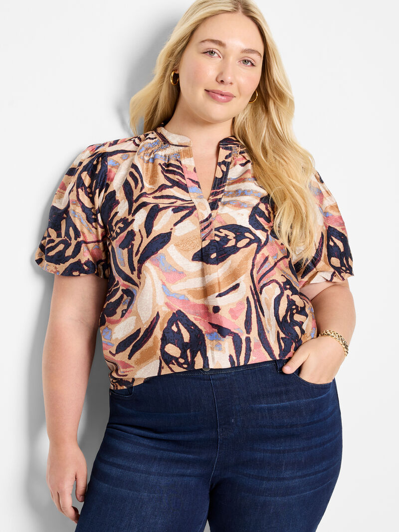 Woman Wears Terracotta Garden Top image number 0