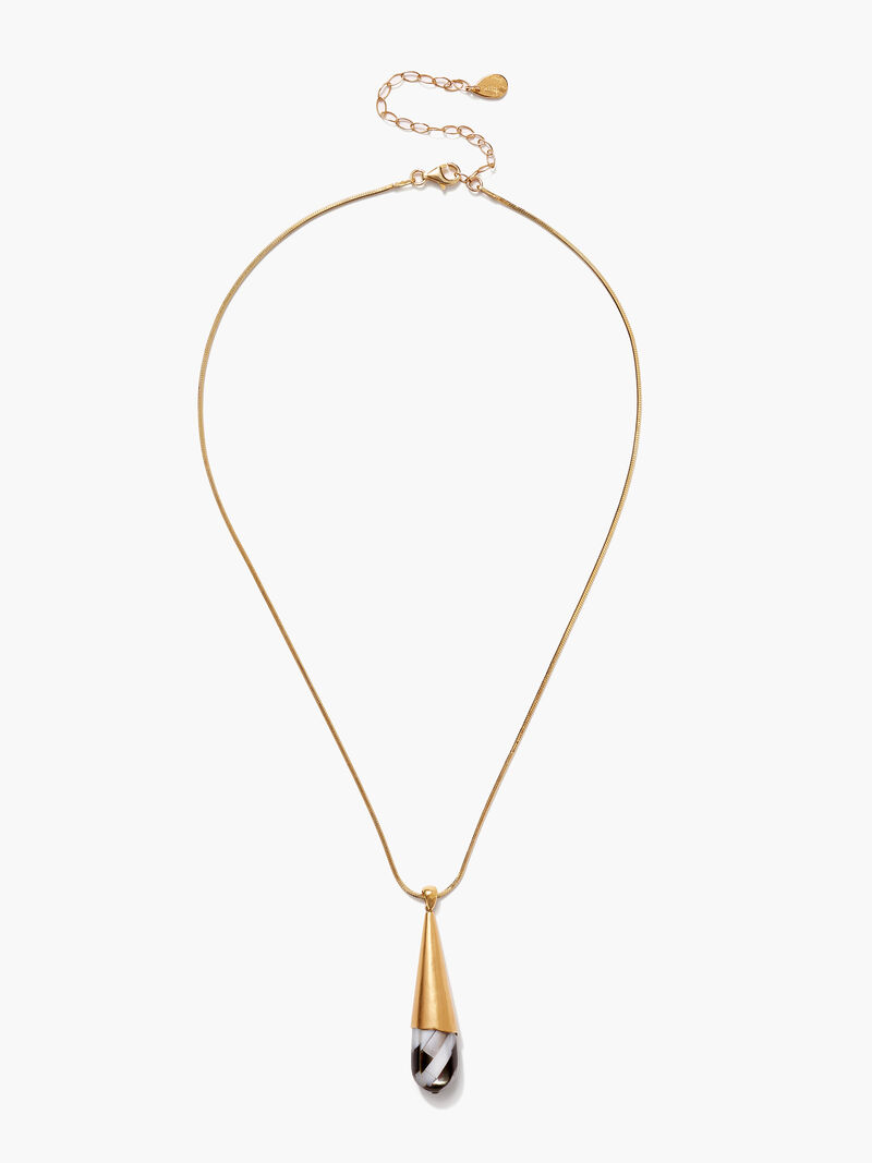 Woman Wears Chan Luu - Black Mop Gold Necklace image number 1