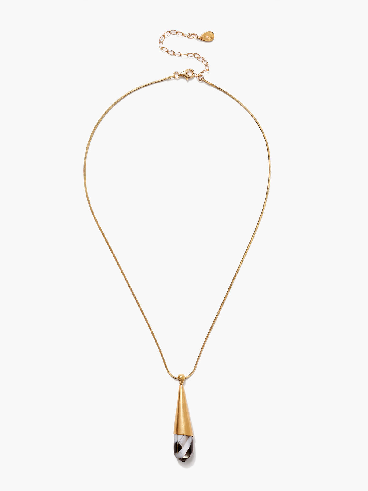Chan Luu - Black Mop Gold Necklace