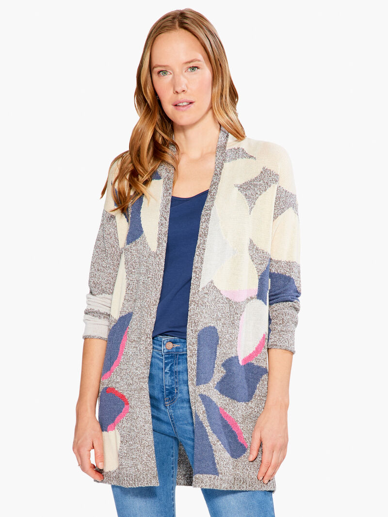 Woman Wears Petal Blues Cardigan image number 0