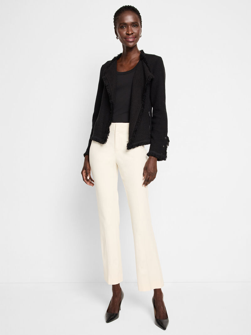 Woman Wears 28" Plaza Demi Boot Cotton Bi-Stretch Pant image number 1