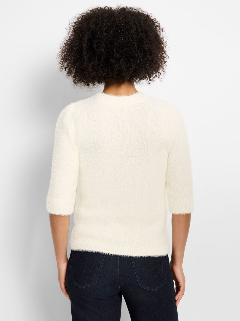 Woman Wears Cozy Chic Sweater image number 3