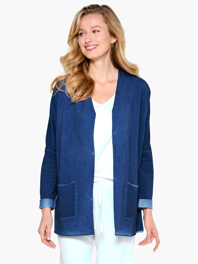 Woman Wears French Terry Easy Jacket image number 0
