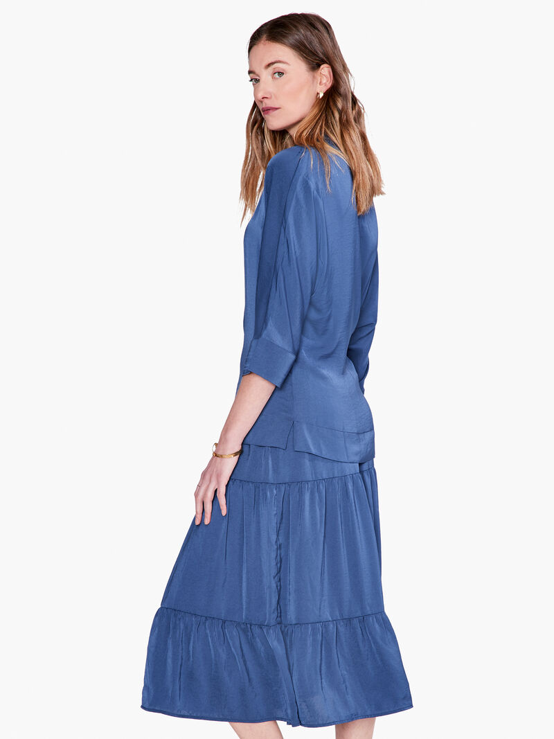 Woman Wears Soft Drape Town Shirt image number 1