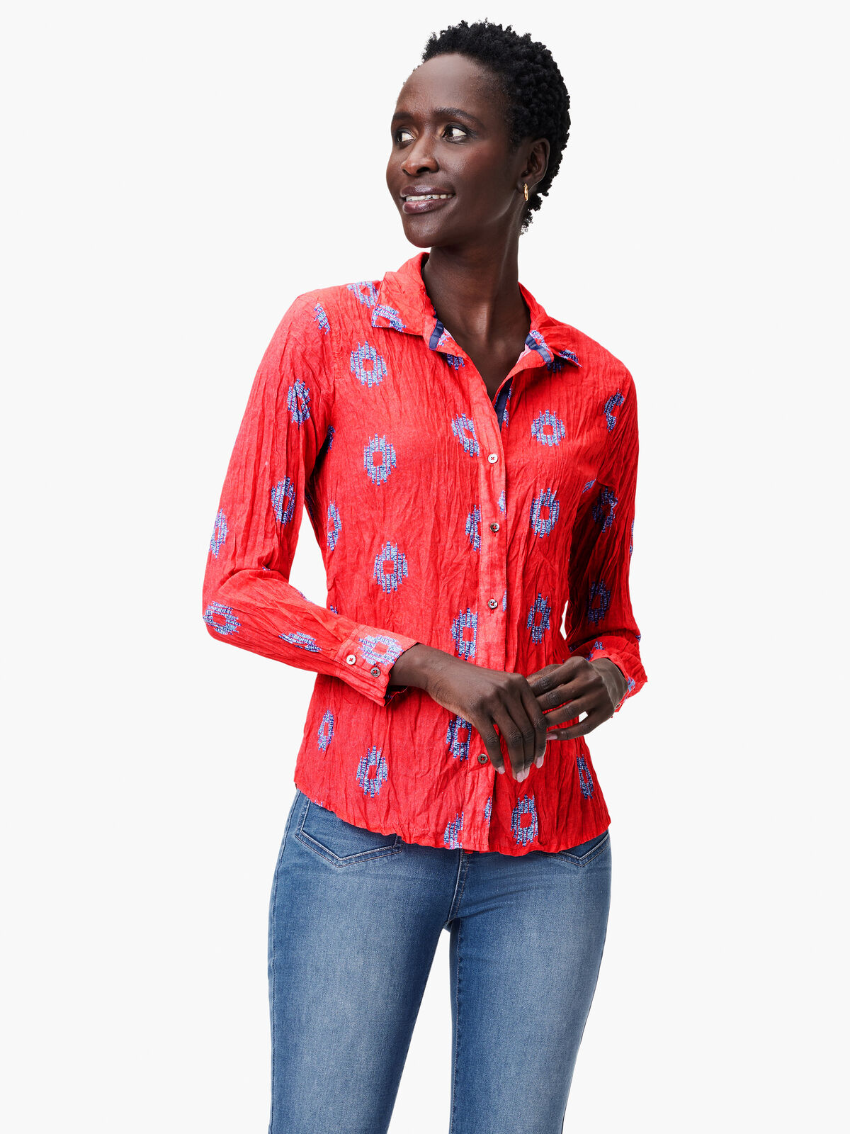 Medallion Crinkle Shirt