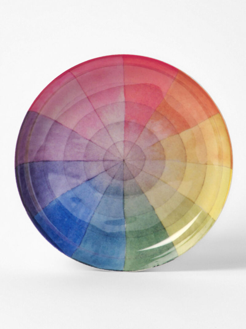Woman Wears Roomytown - Round Enamel Color Tray image number 0