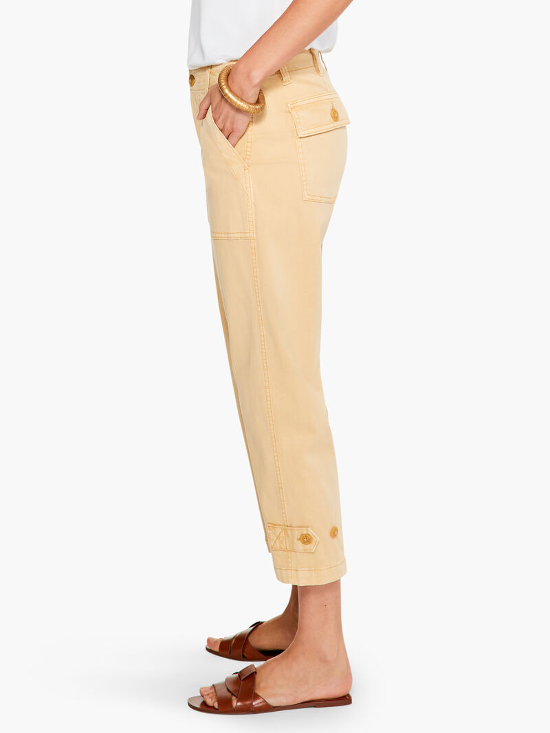 Woman Wears Liverpool Utility Crop Cargo Pant image number 1