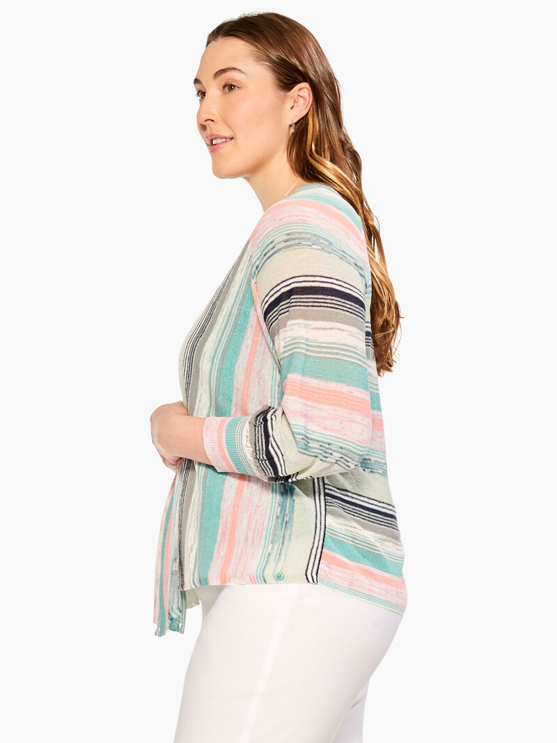 Woman Wears Summer Spacedye Cardigan image number 1