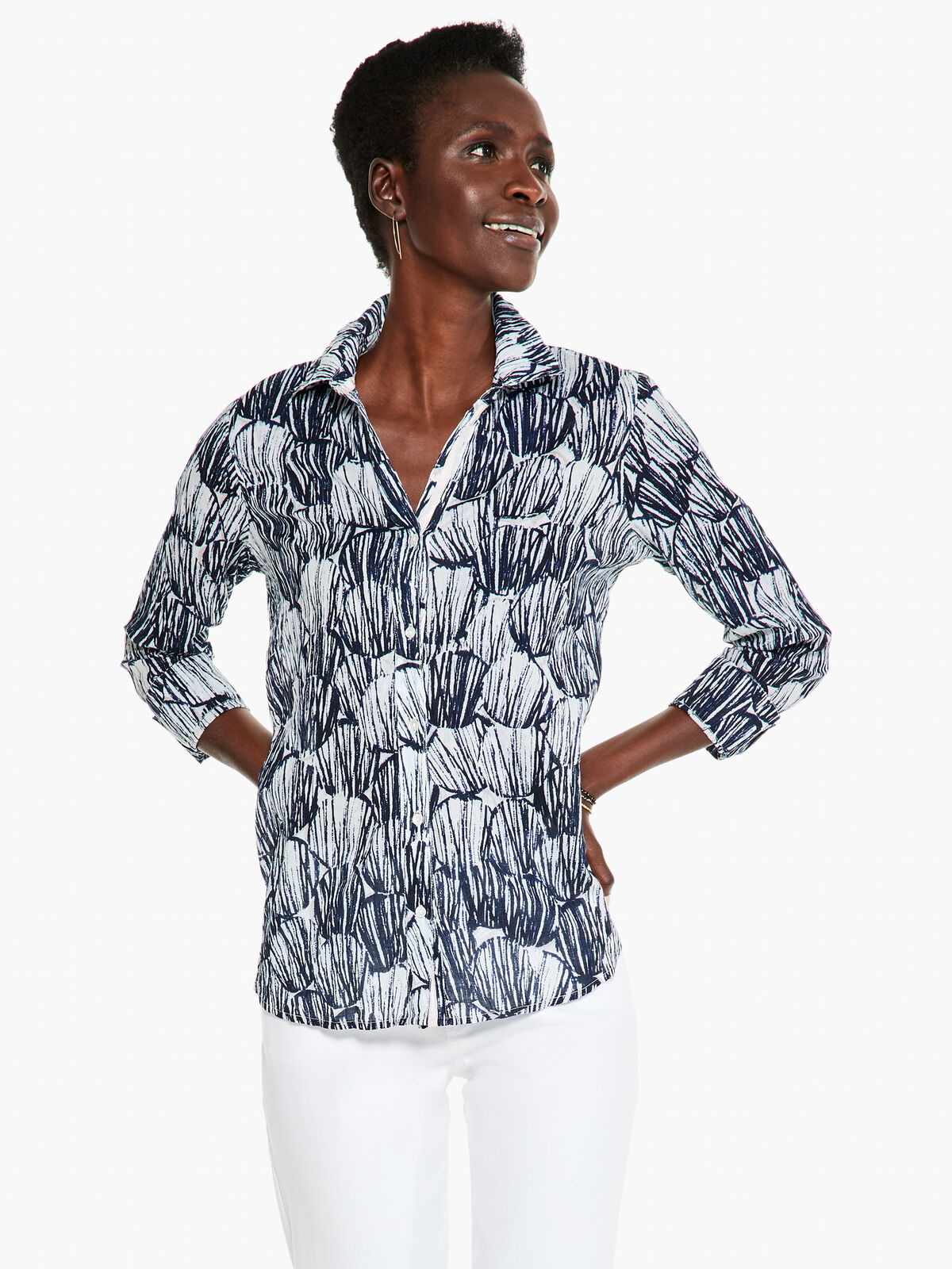 Indigo Shells Top
