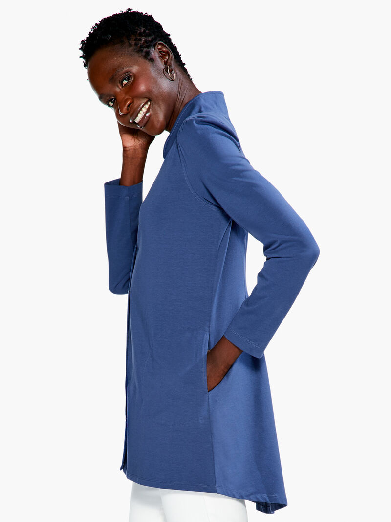 Woman Wears Snap Up Perfect Jacket image number 1