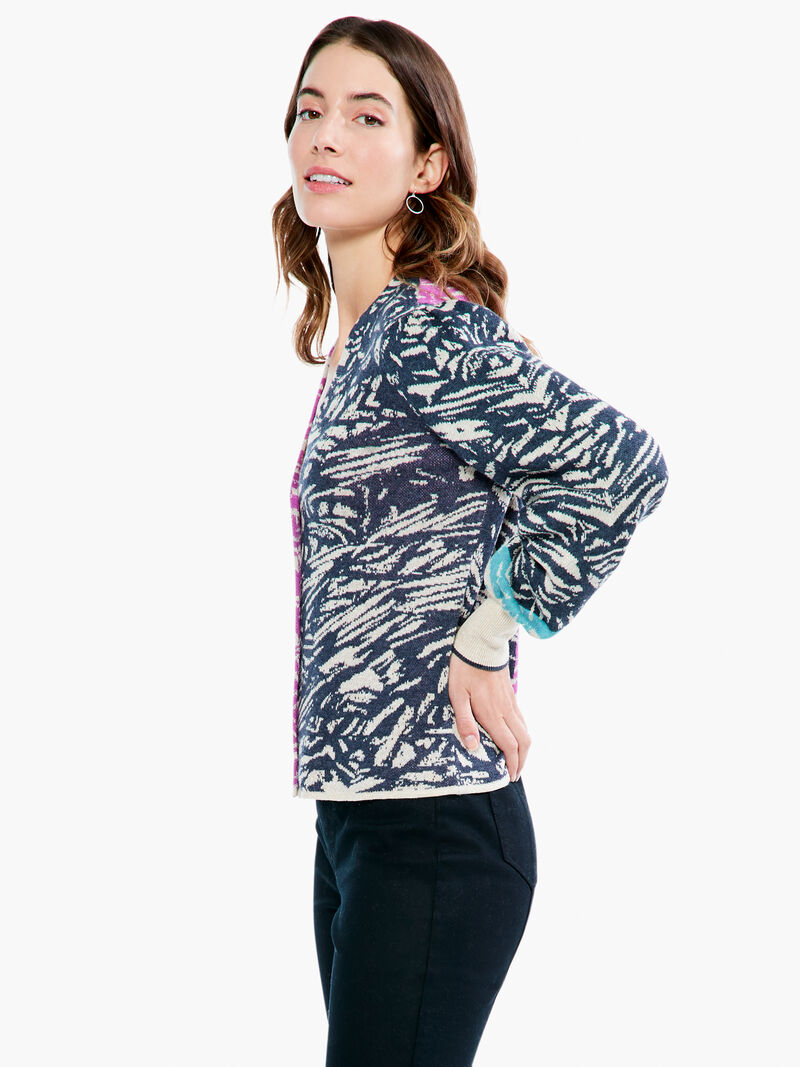 Woman Wears Animal Instinct Cardigan image number 1