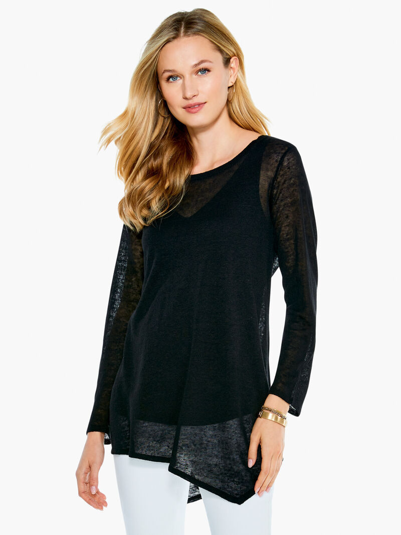 Woman Wears Featherweight Angle Sweater image number 0