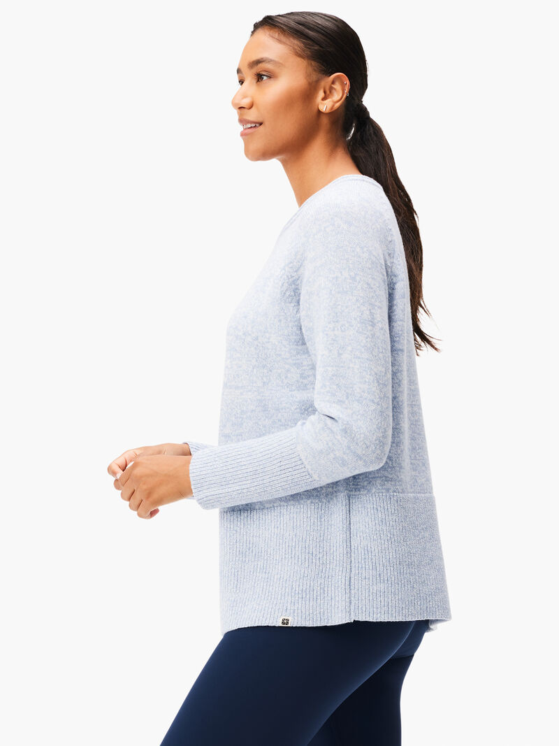 Woman Wears Cool Down Throw On Sweater image number 1