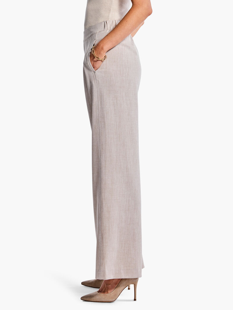 Woman Wears 31" Bi-Stretch Twill Wide-Leg Pant image number 2