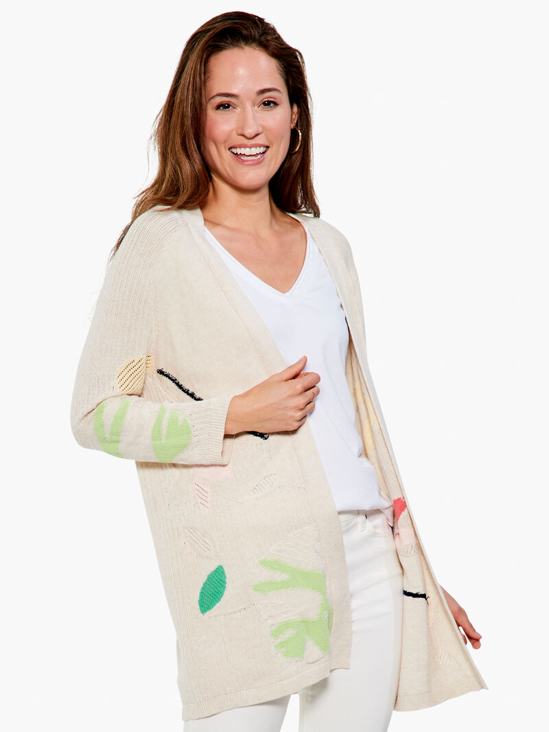 Woman Wears Secret Garden Cardigan image number 0