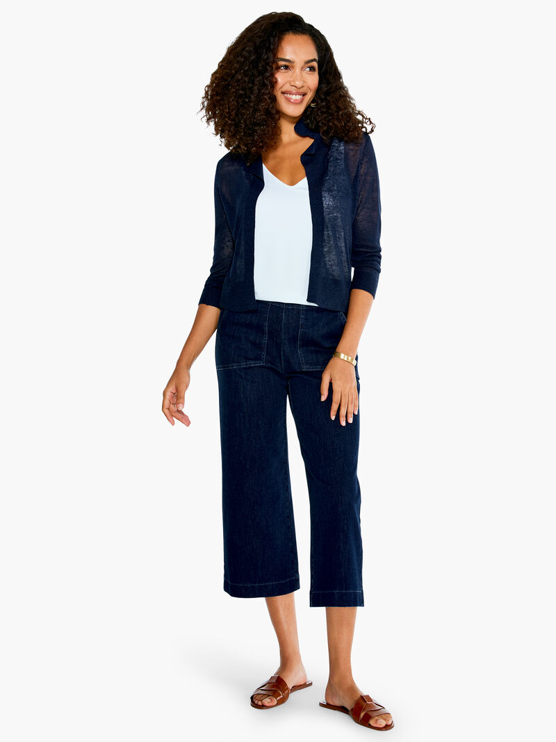 Woman Wears Featherweight Pop On Cardigan image number 3