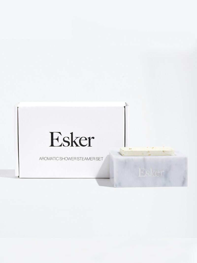Woman Wears Esker - Aromatic Shower Steamer Set image number 0