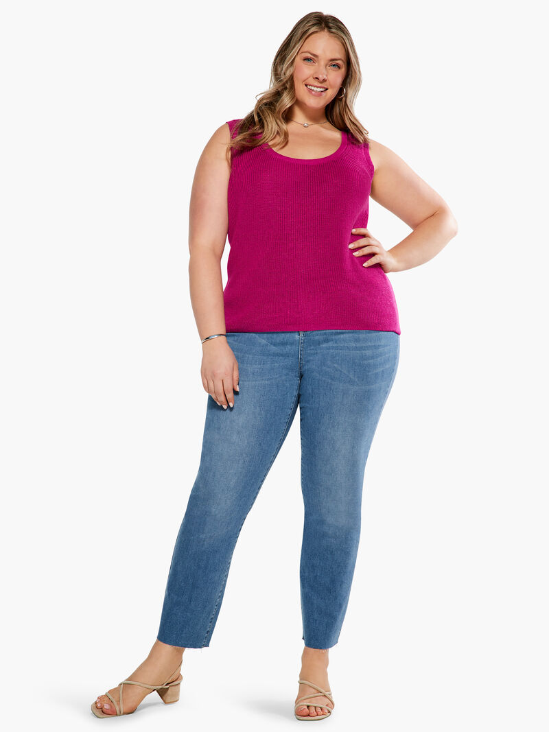 Woman Wears Shaker Knit Tank image number 3