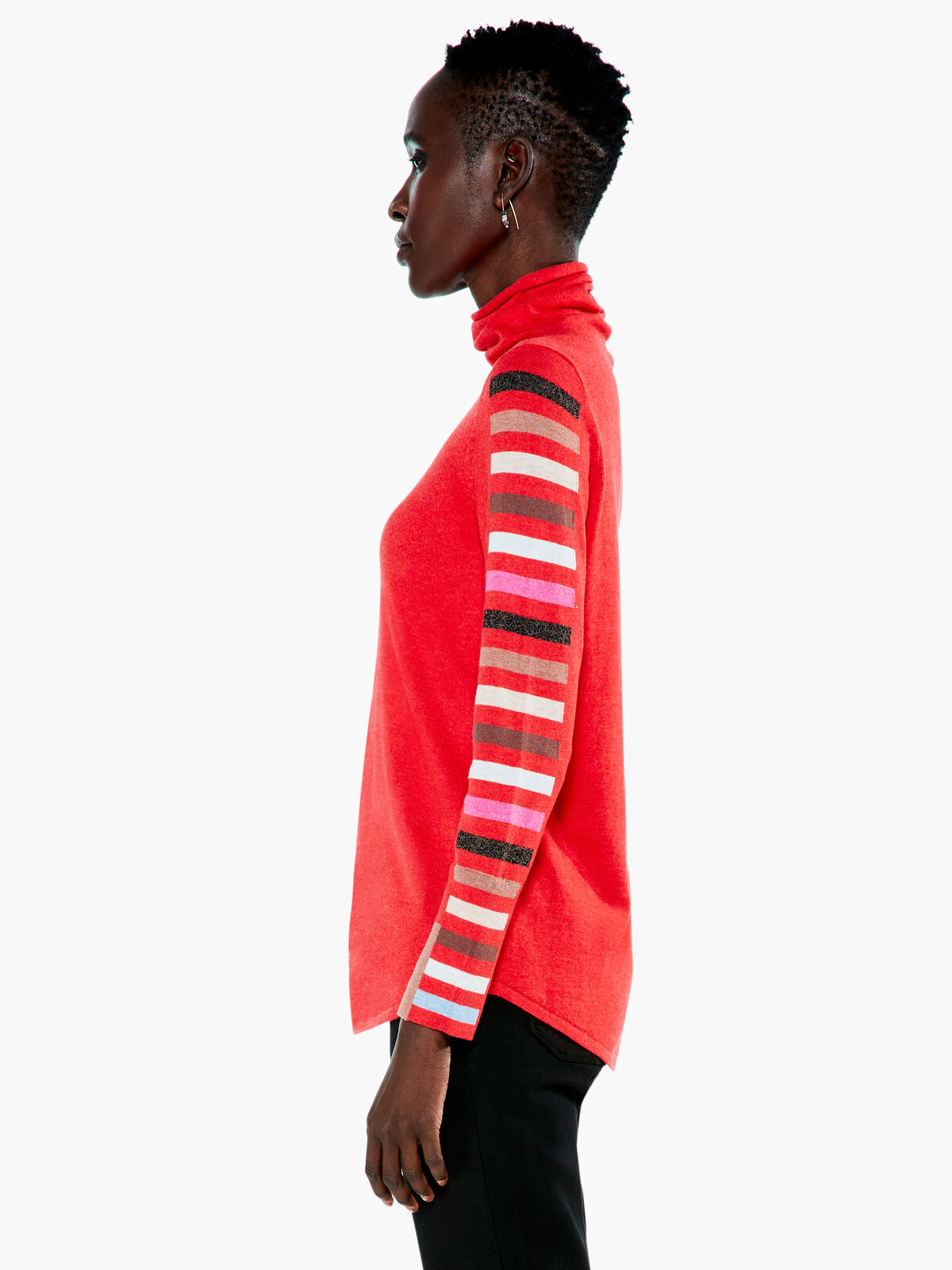 Stripes Aside Vital Turtleneck Sweater