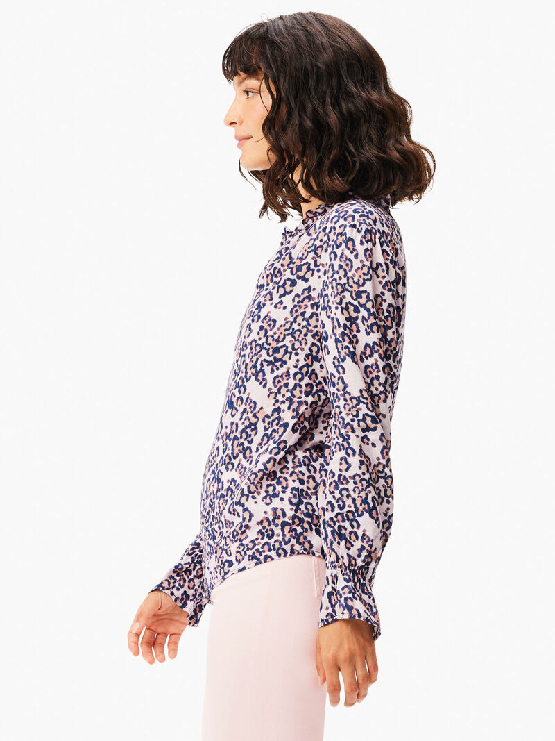 Woman Wears Safari Spot Top image number 1