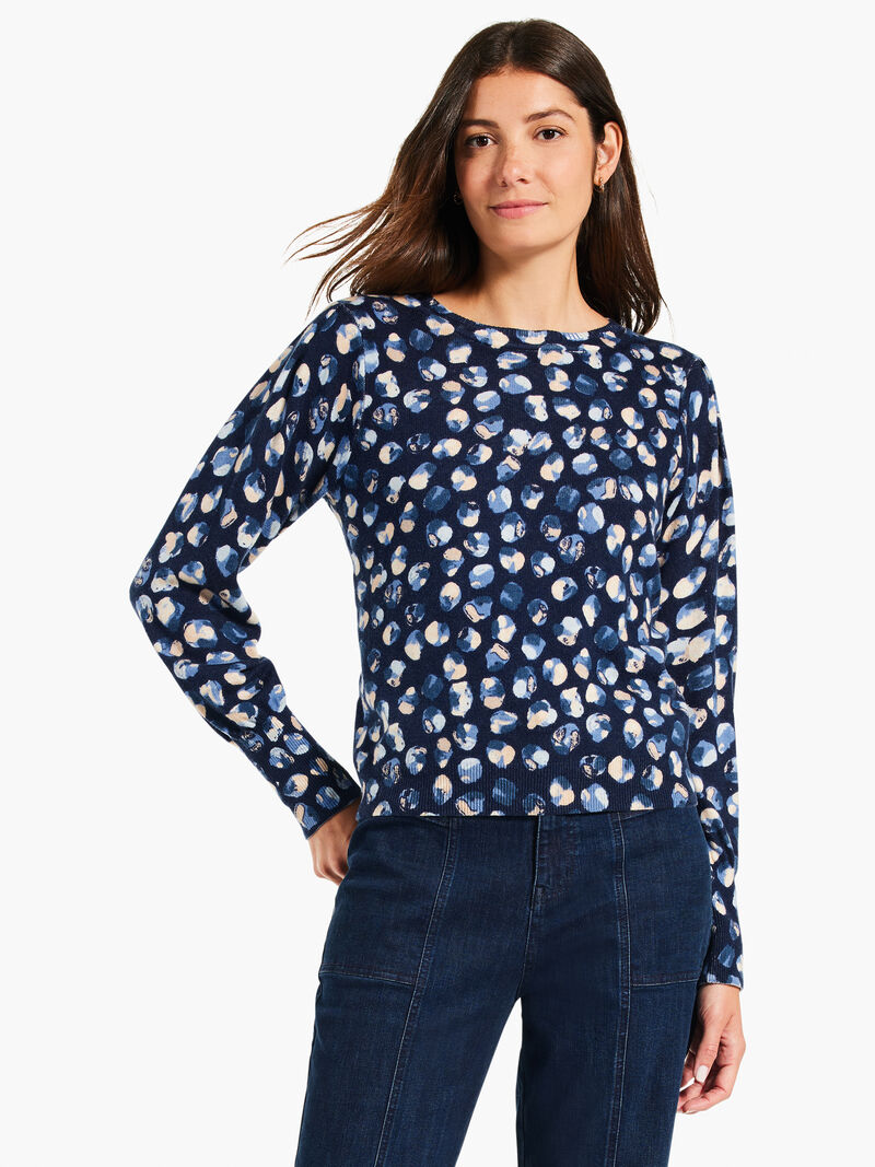 Woman Wears Many Moons Femme Sleeve Sweater image number 0