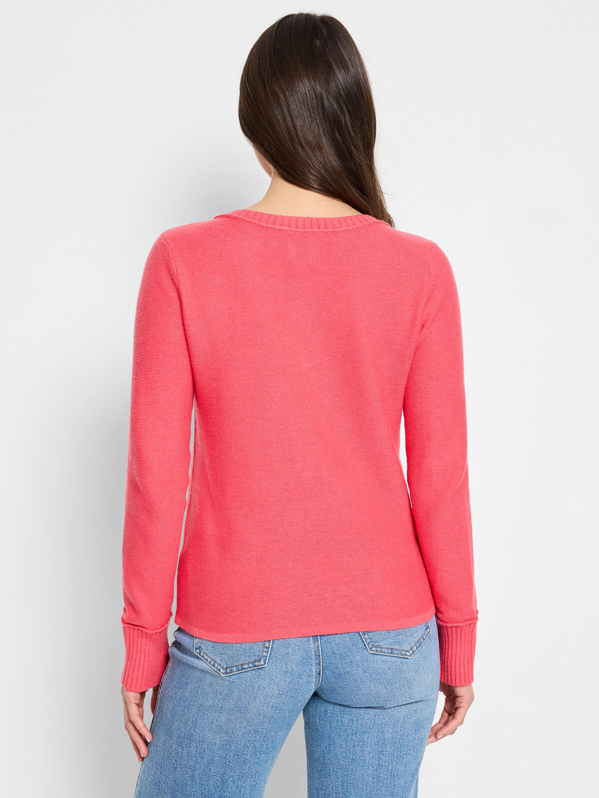Baby Garter V-Neck Sweater
