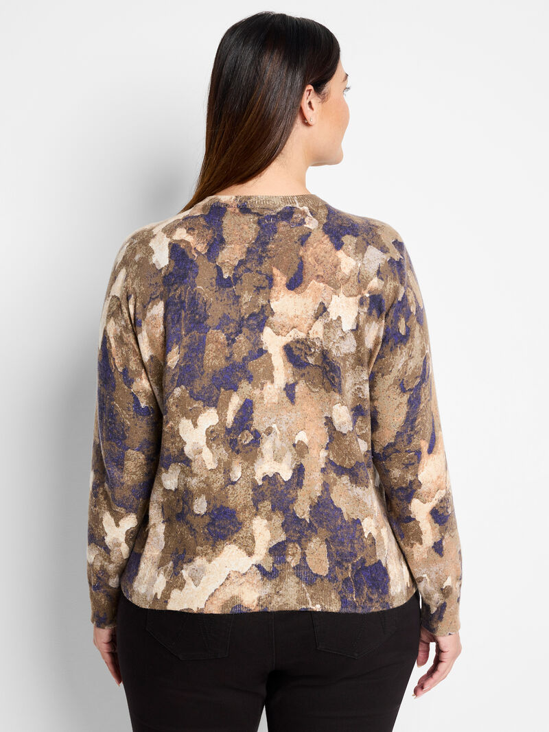 Woman Wears Femme Camo Cardigan image number 3