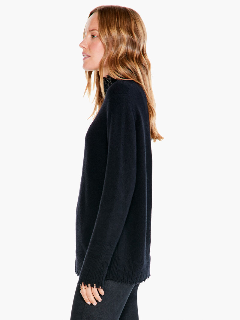 Woman Wears Cozy Up Turtleneck Sweater image number 1