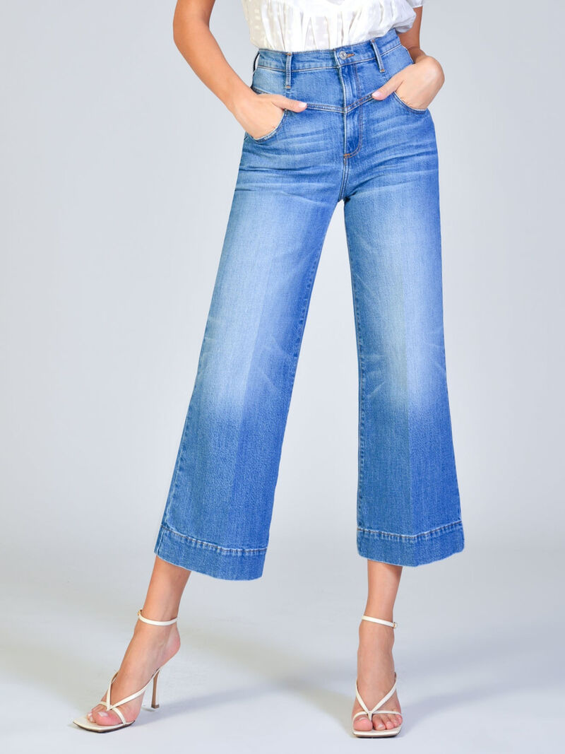 Black Orchid Emma Double Yoke Wide Leg Crop