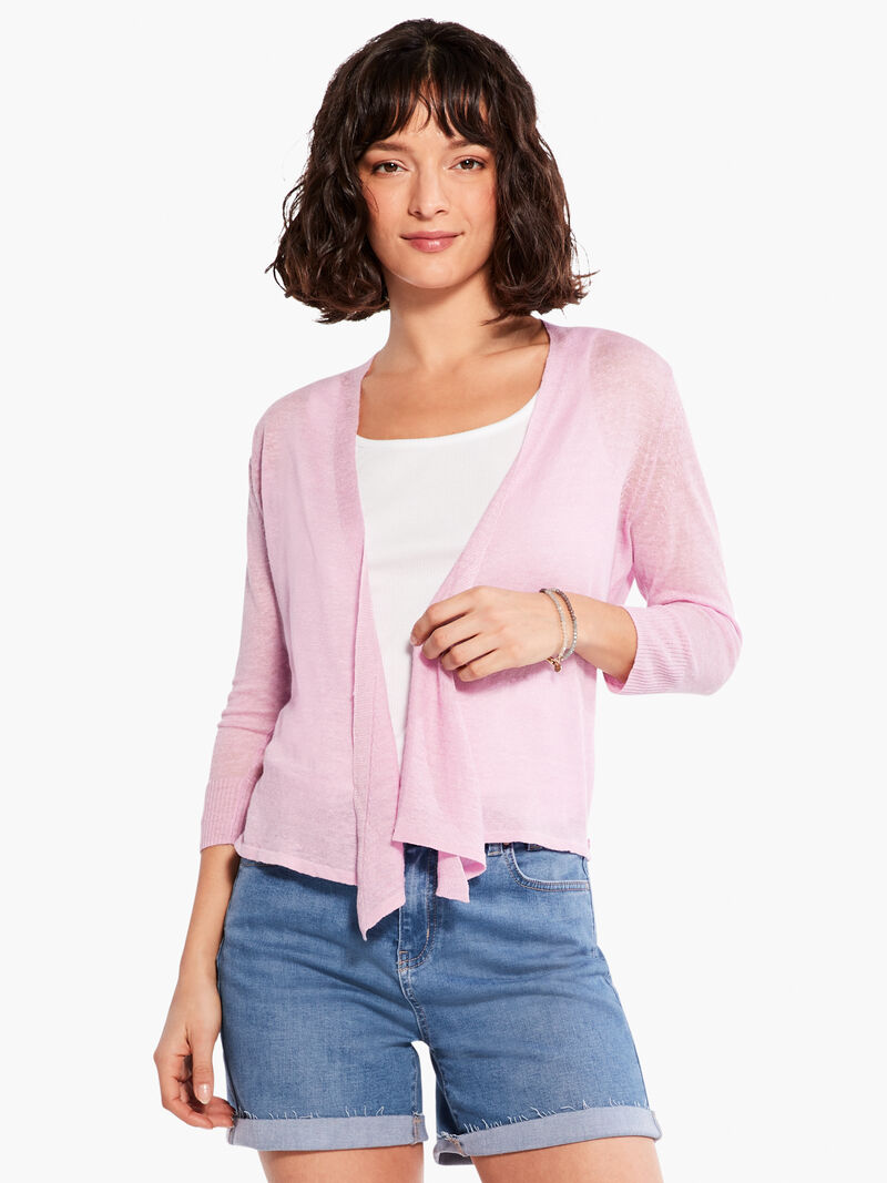 Woman Wears Lightweight 4-Way Cardigan image number 0