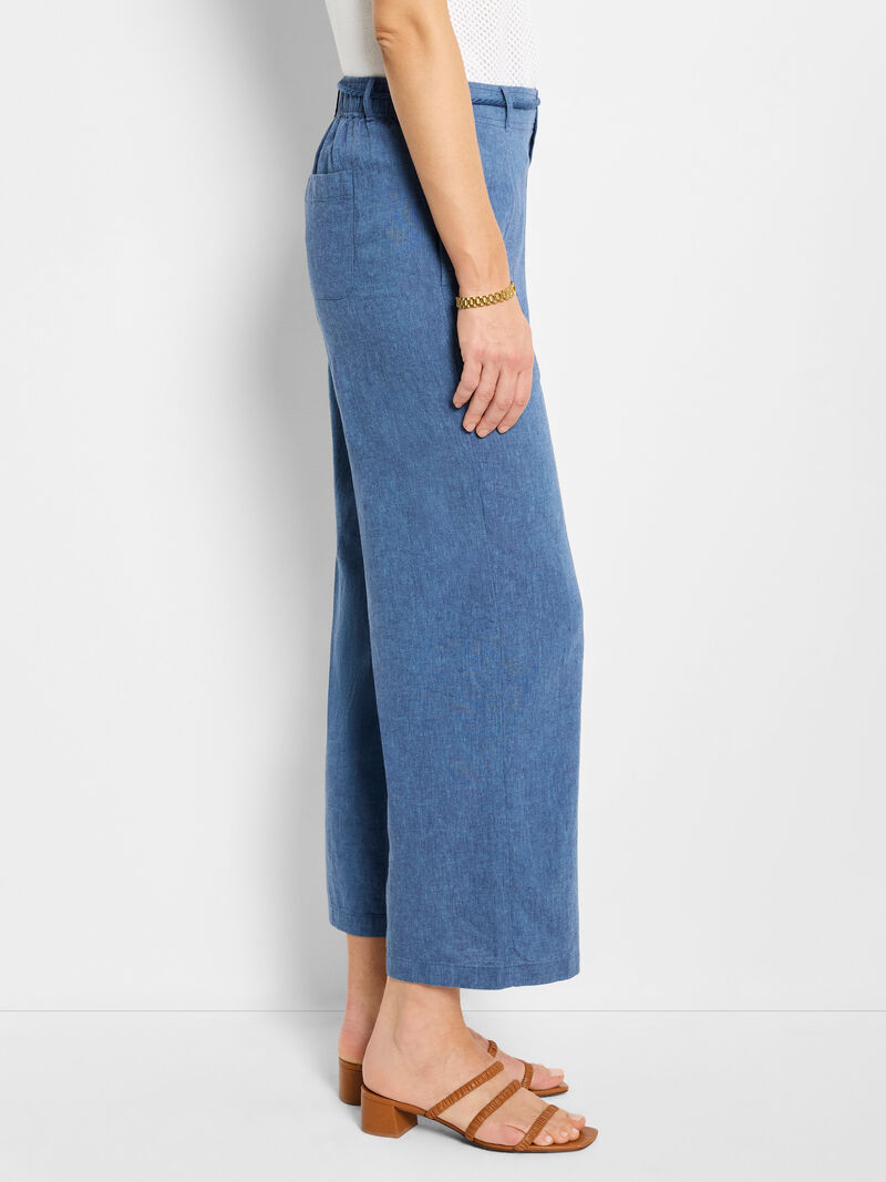 Woman Wears 26" Rumba Linen Rope Belt Pant image number 2