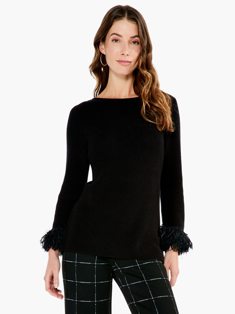 Woman Wears Night Fall Sweater image number 0