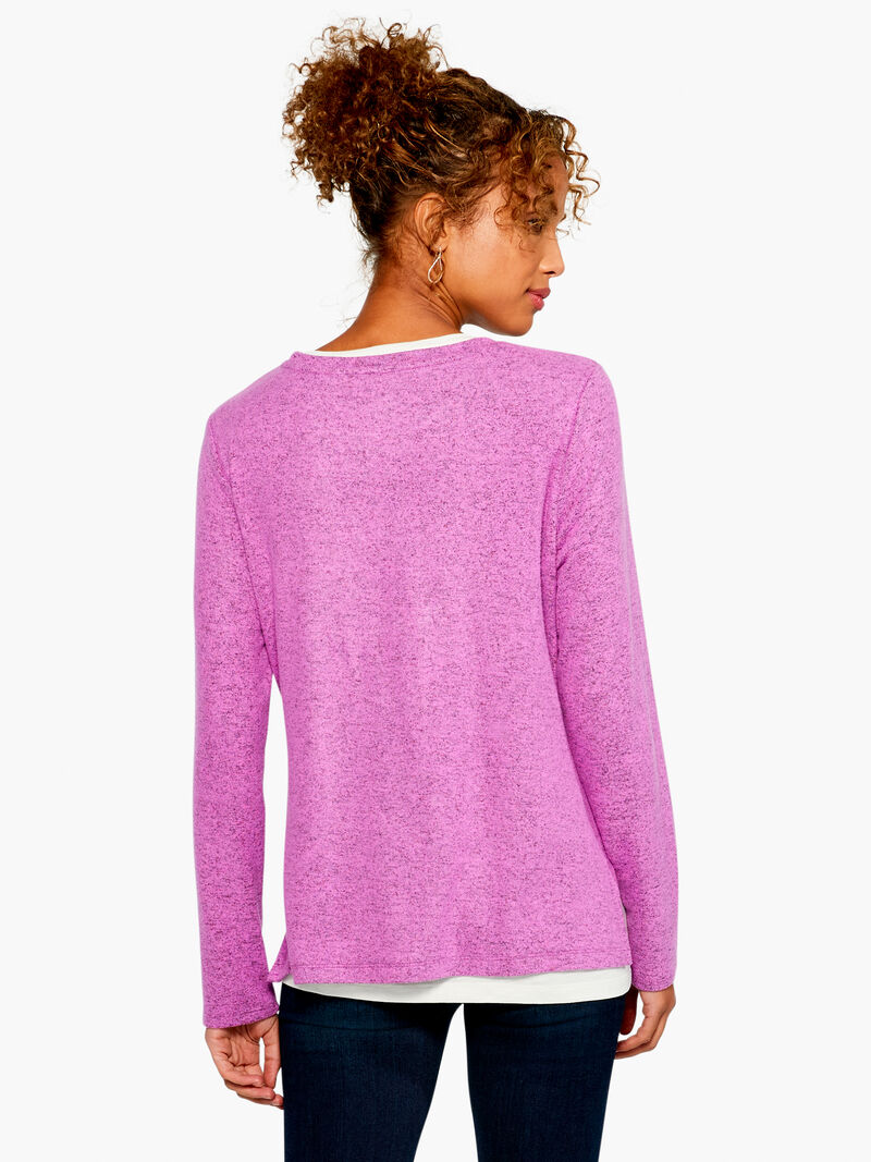 Woman Wears Sweet Dreams Double Layer Top image number 2