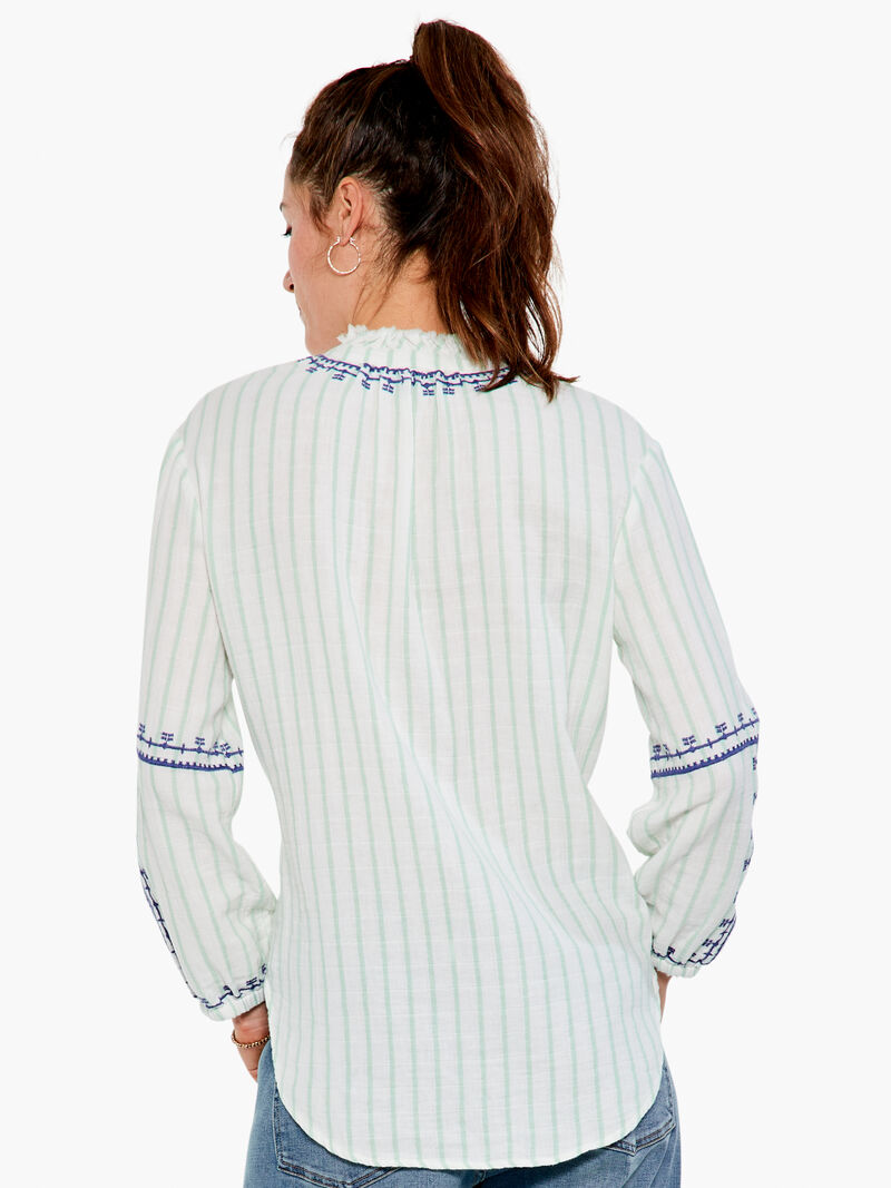 Woman Wears Embroidered Terrace Top image number 2
