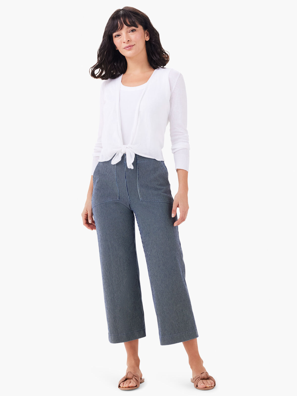 All Day Stripe Wide-Leg Jeans