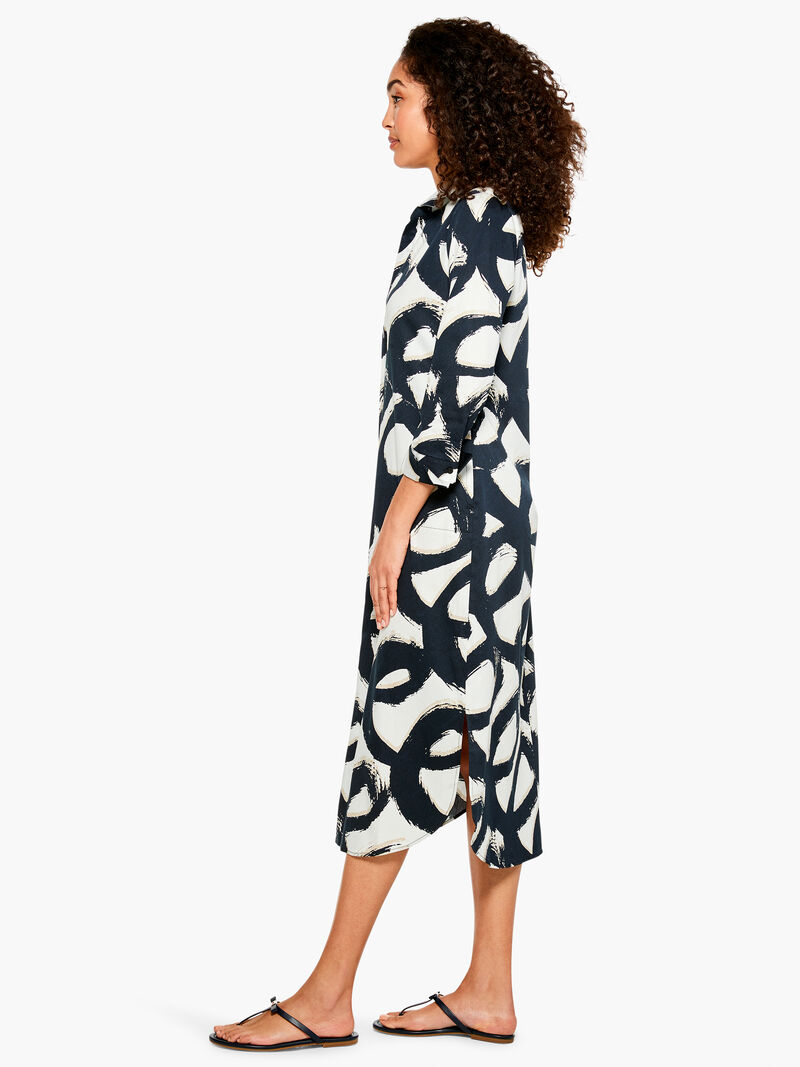 Woman Wears Squiggle Stretch Dress Jacket image number 2