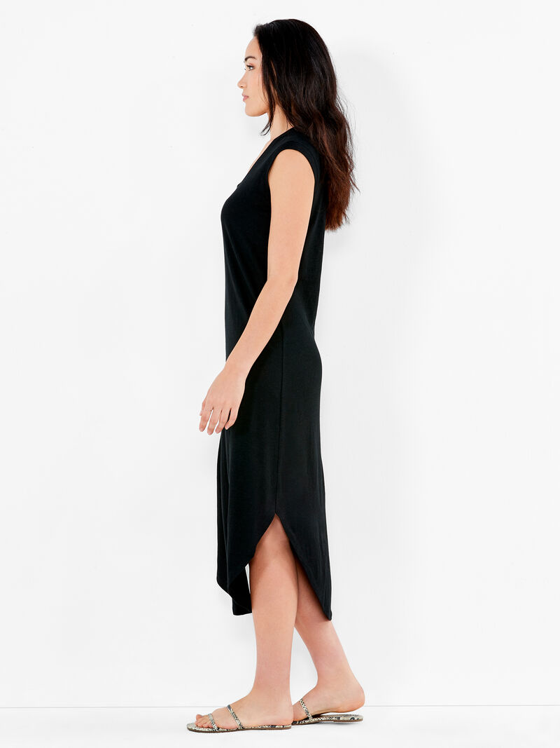 Woman Wears NZT Scoop Tank Dress image number 1