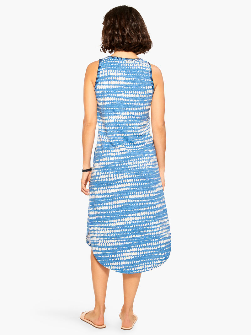 Woman Wears NZT Dotty Lines Tank Dress image number 2