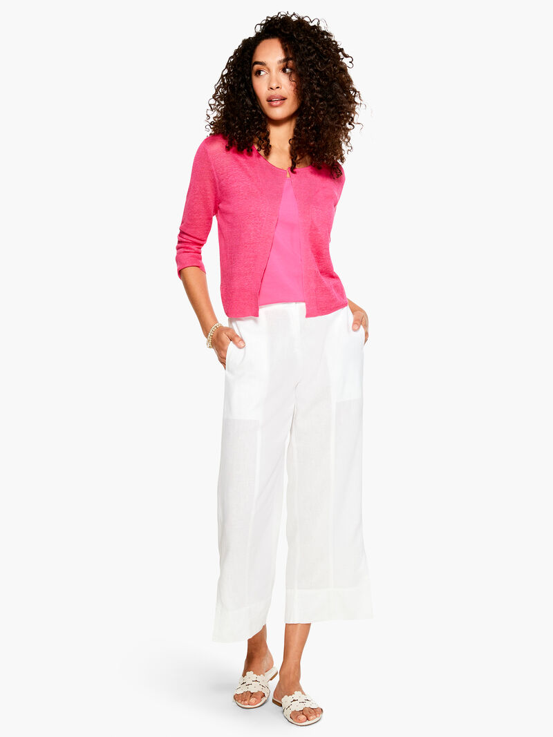 Woman Wears Easy Featherweight Cardigan image number 3