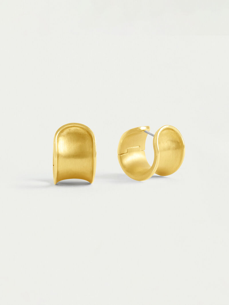 Woman Wears Dean Davidson - Sol Huggie Hoops image number 1