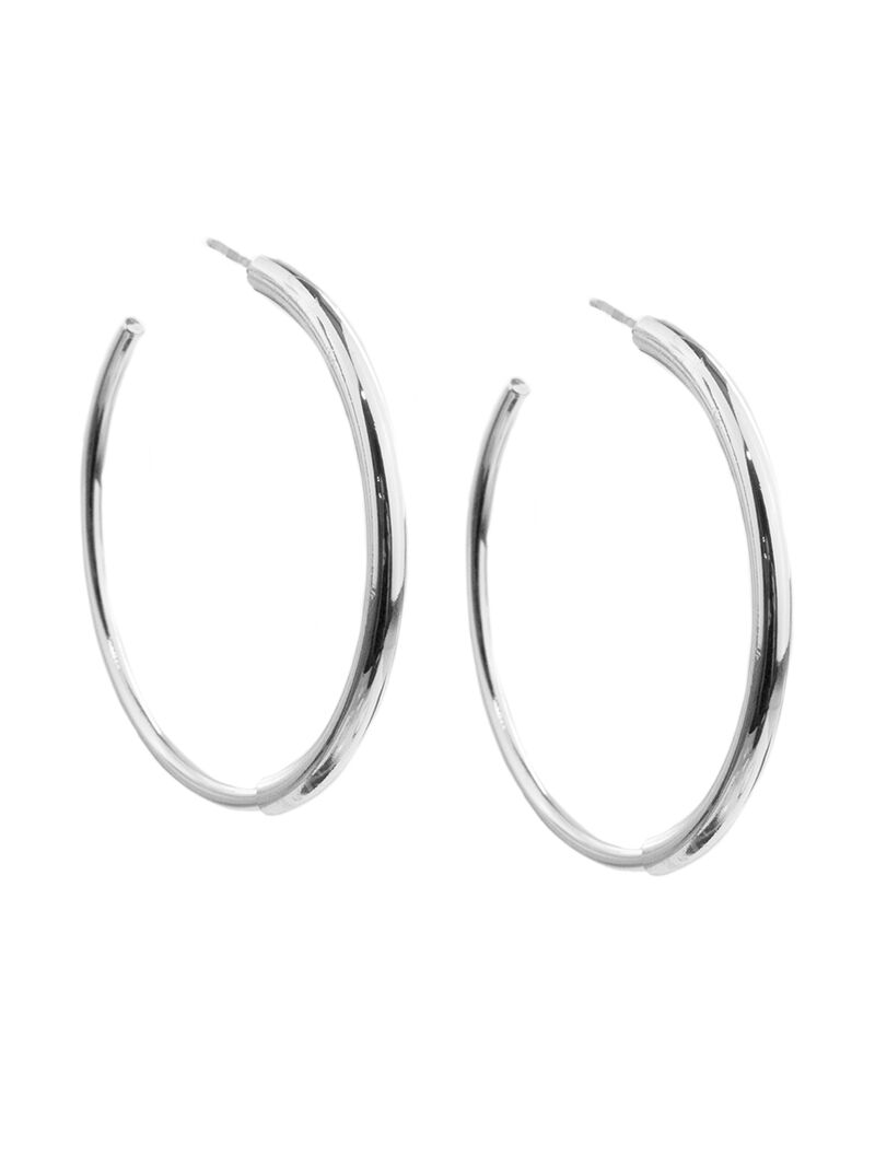 Woman Wears Marlyn Schiff - Double Width Hoop image number 0