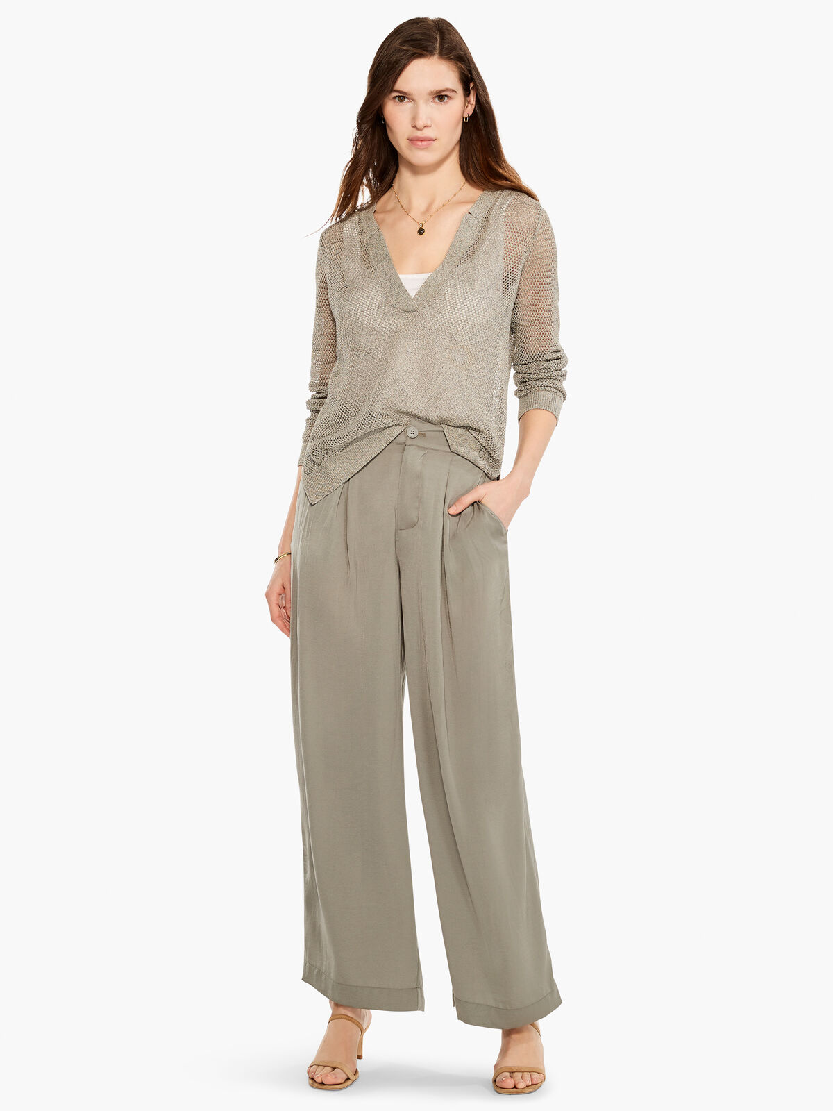 Soft Drape Wide-Leg Pant