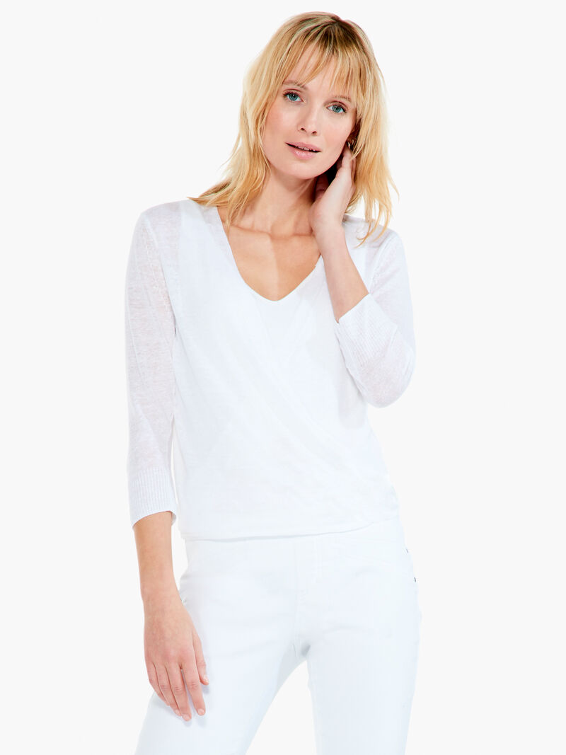 Woman Wears Lightweight 4-Way Cardigan image number 2