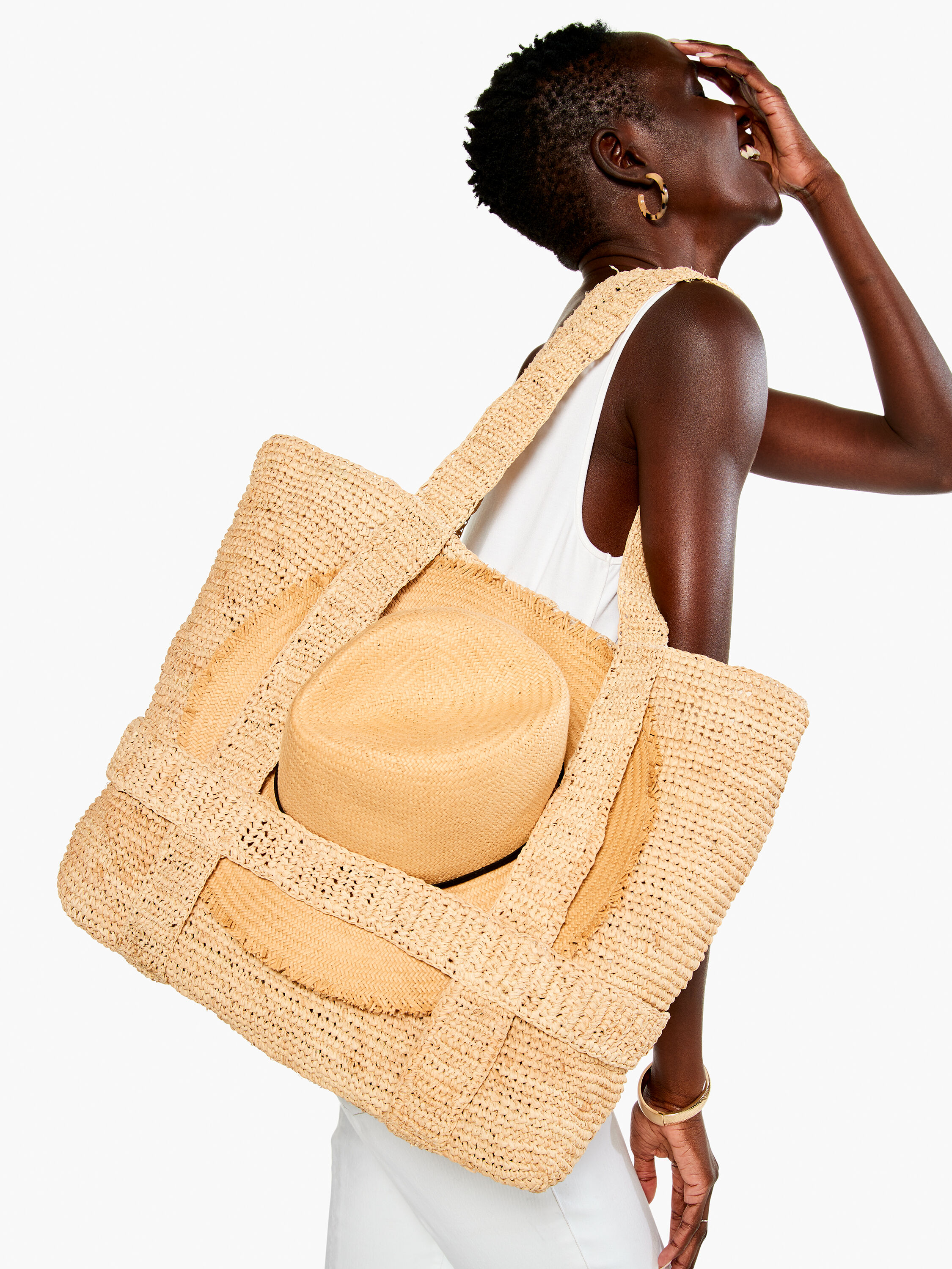 Hat attack straw bag cheap