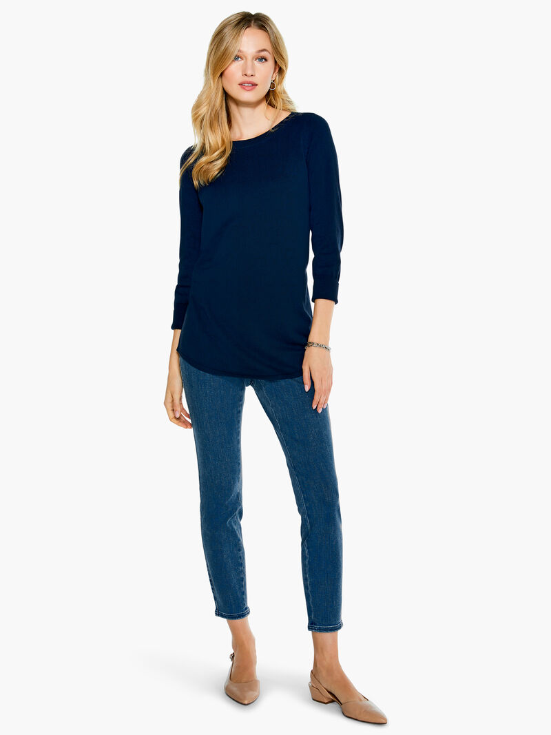 Woman Wears Vital Boatneck Sweater image number 3