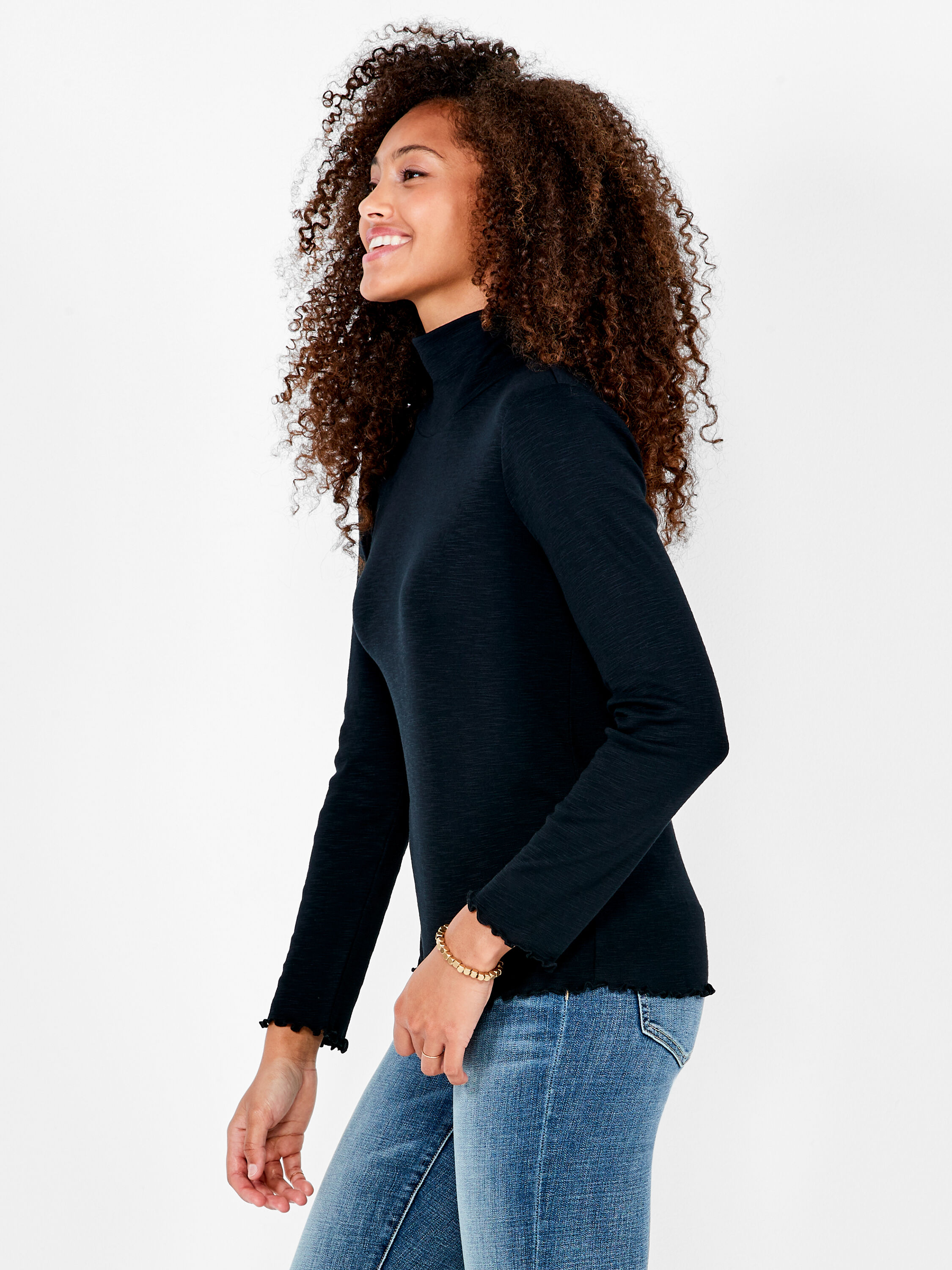 Lettuce trim clearance turtleneck