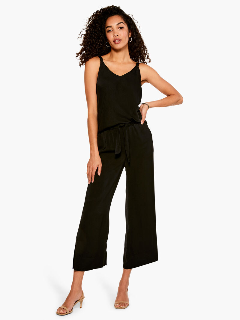 Woman Wears Soft Drape Wide-Leg Pant image number 3