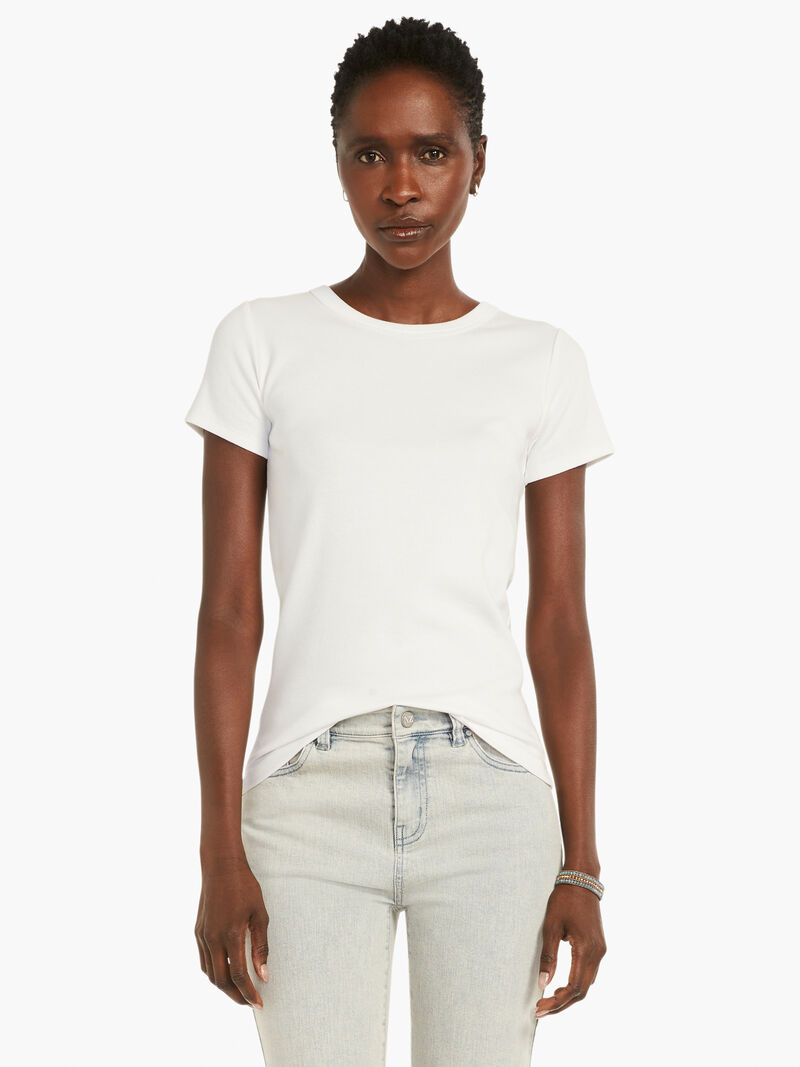 Perfect Knit Rib Short Sleeve Crew Tee